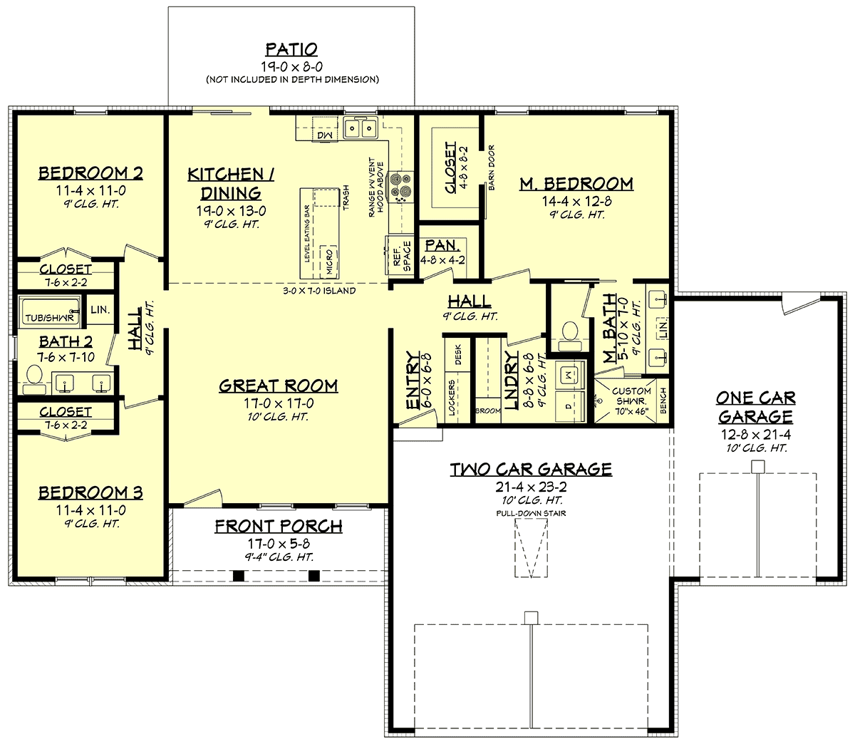 House Plan 80869 Level One