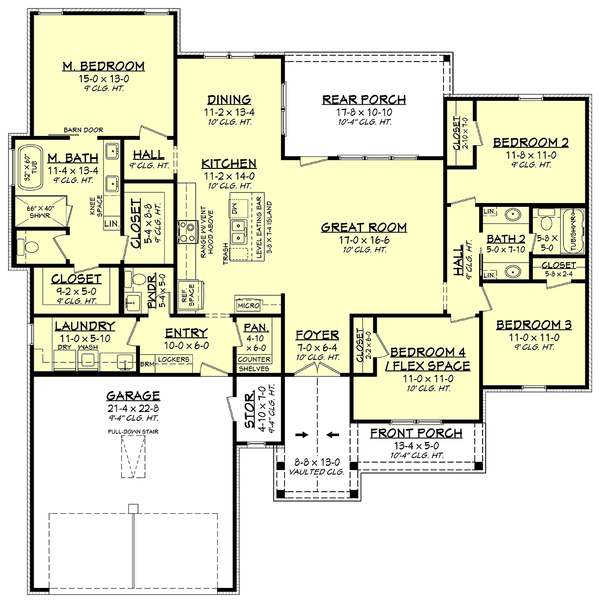 House Plan 80873 Level One