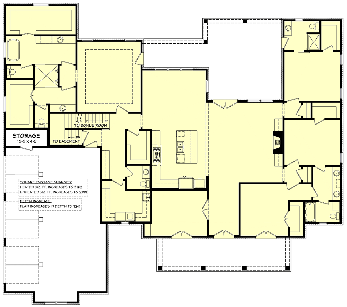 House Plan 80879 Alternate Level One