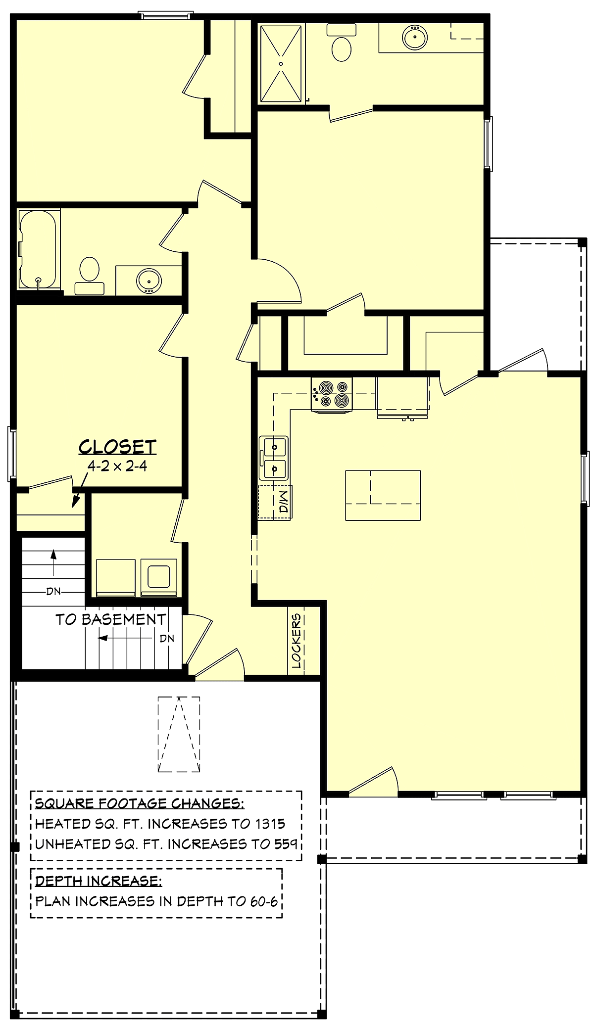 House Plan 80882 Alternate Level One
