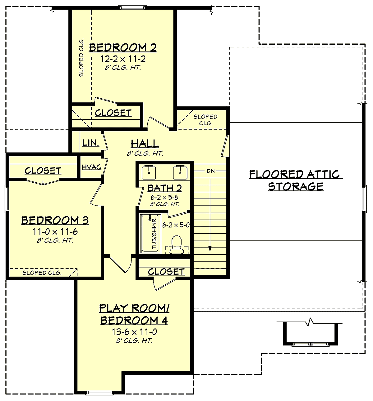 House Plan 80888 Level Two