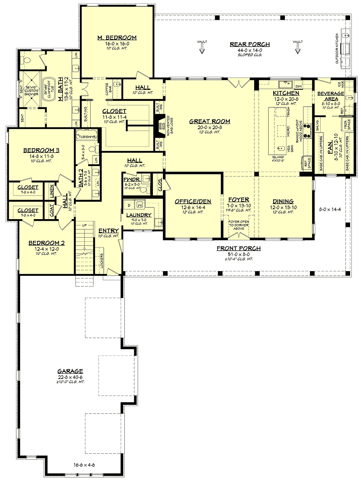 House Plan 80892 Level One