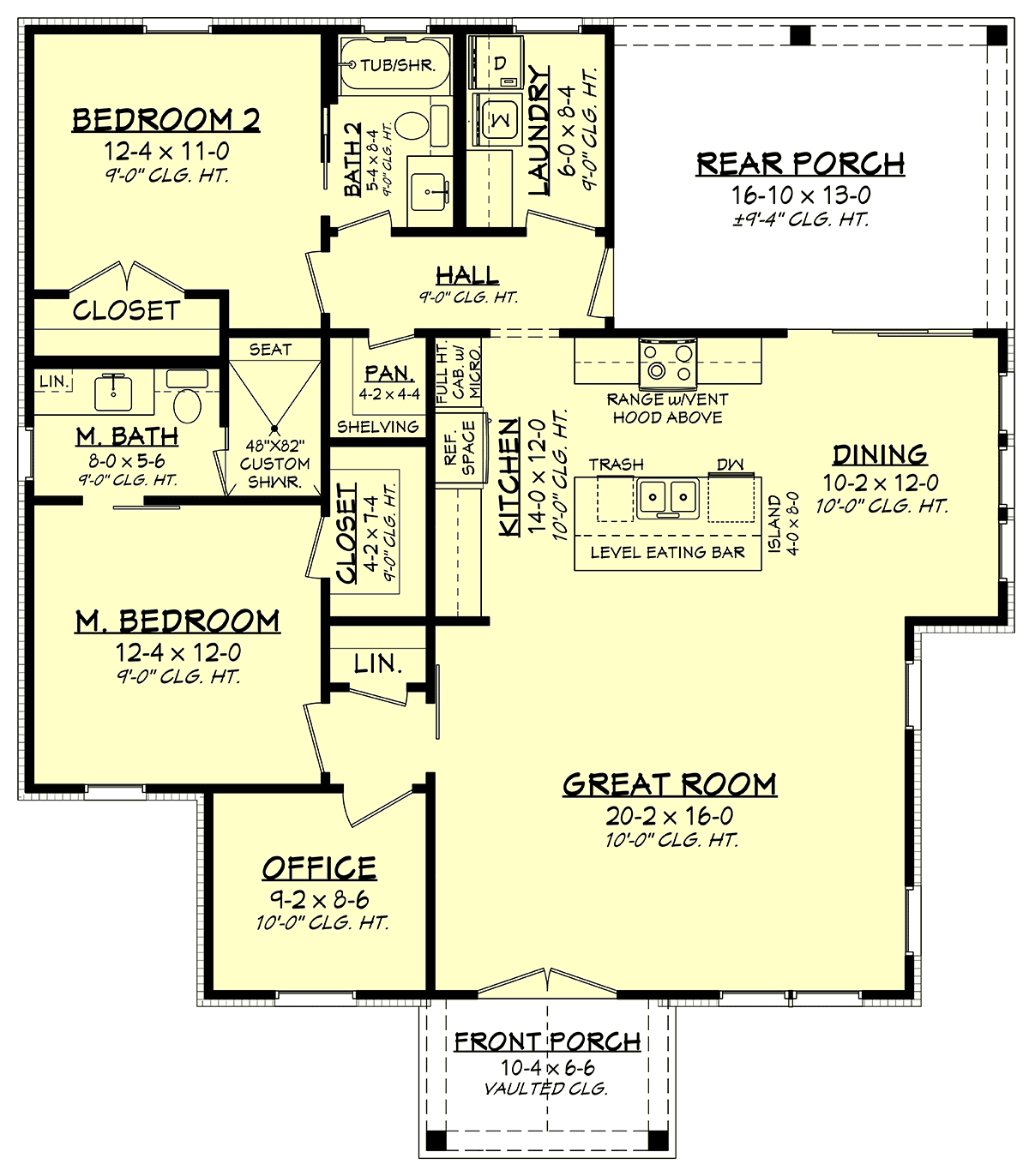 House Plan 80893 Level One