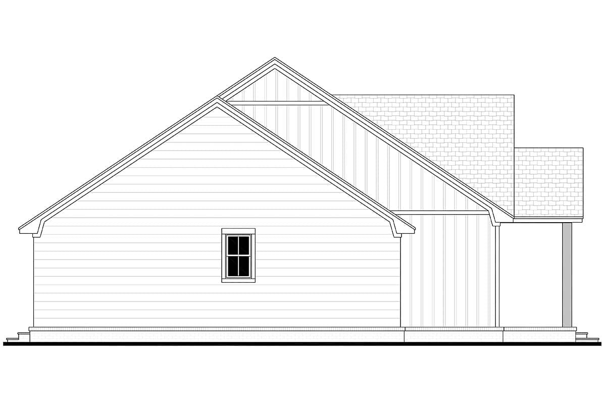 Country, Craftsman, Farmhouse, Southern Plan with 1399 Sq. Ft., 2 Bedrooms, 2 Bathrooms Picture 4