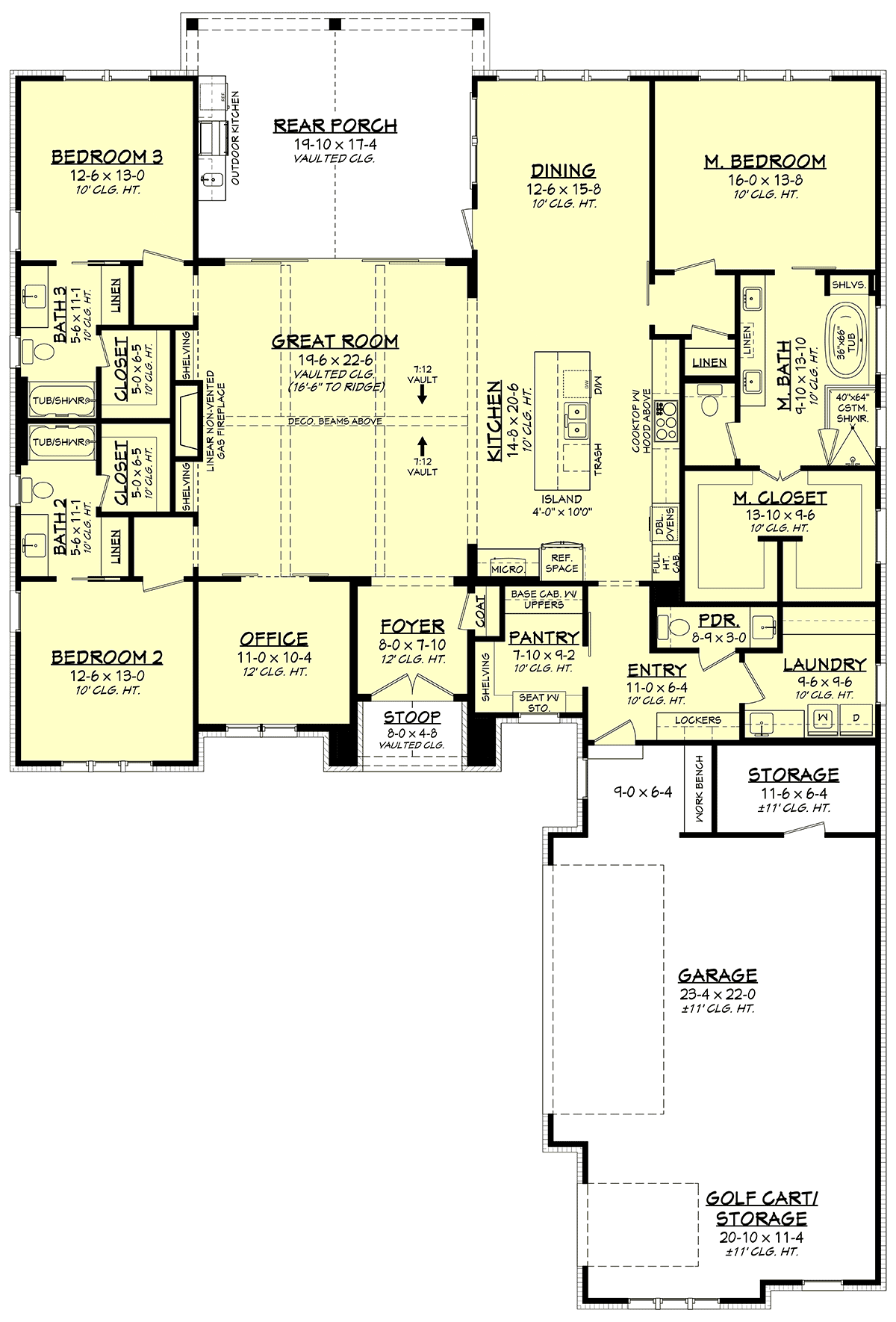 House Plan 80894 Level One