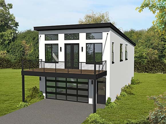 Garage-Living Plan 80901