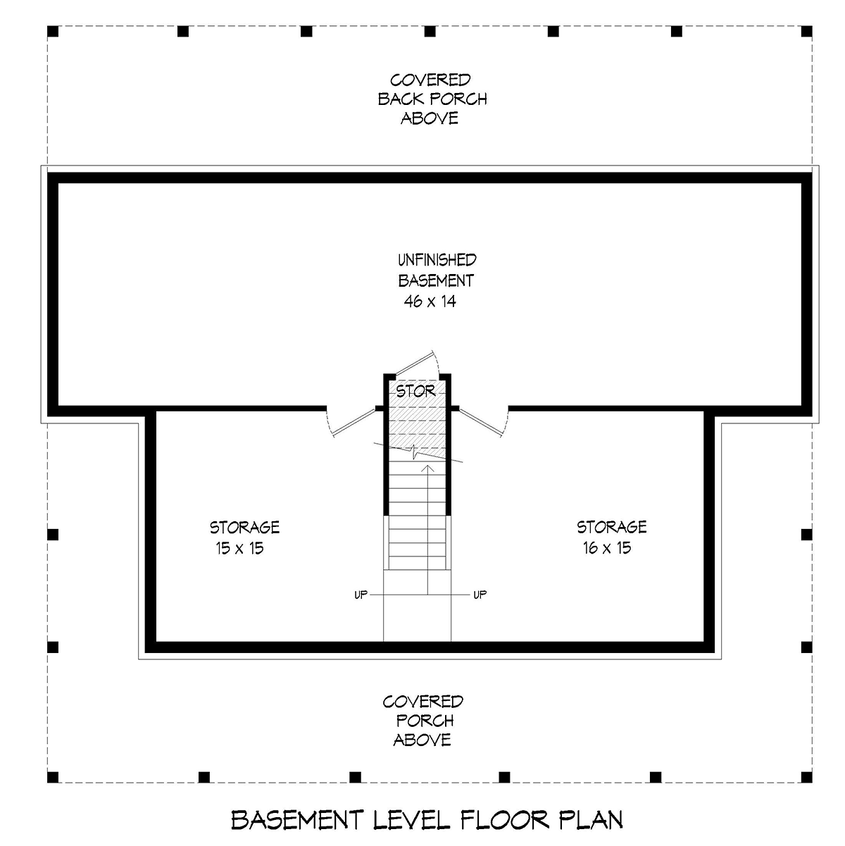 House Plan 80922 Lower Level