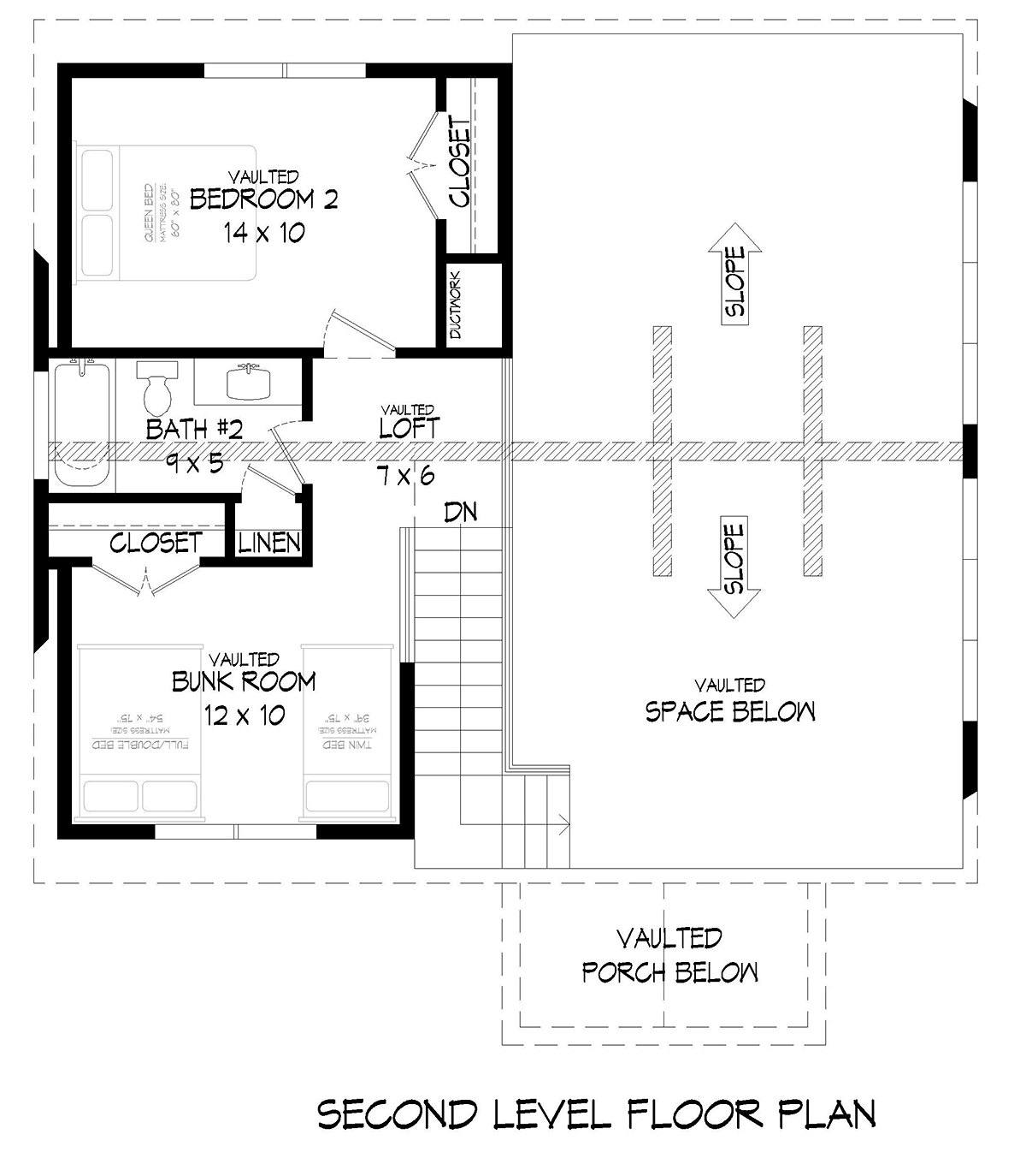 House Plan 80945 Level Two