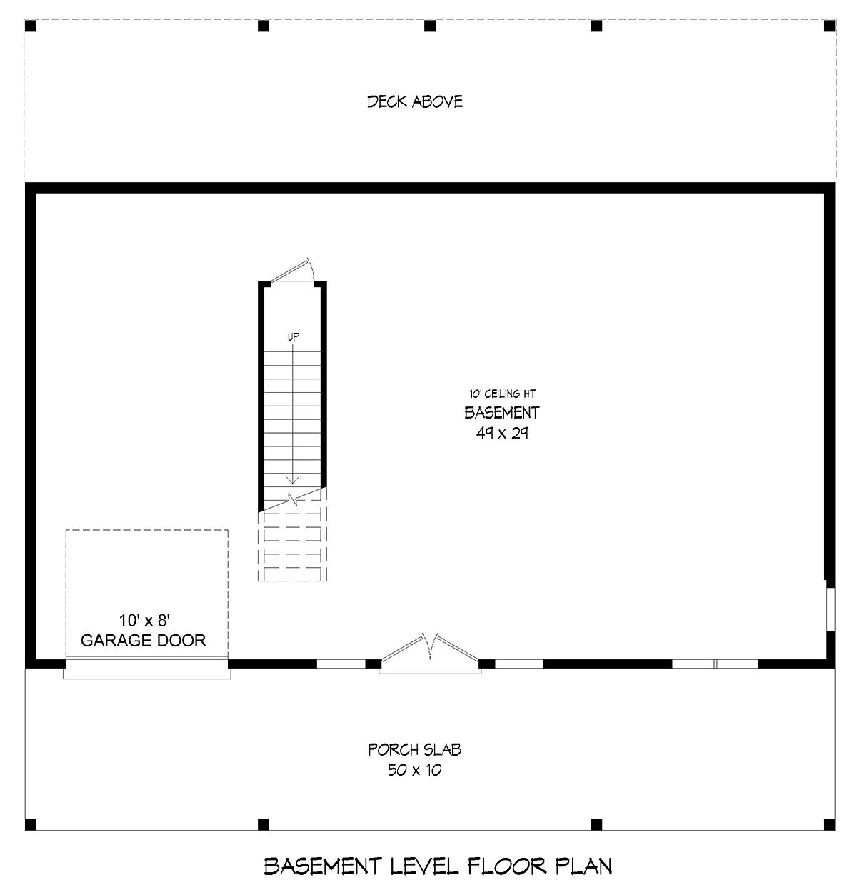 House Plan 80946 Lower Level