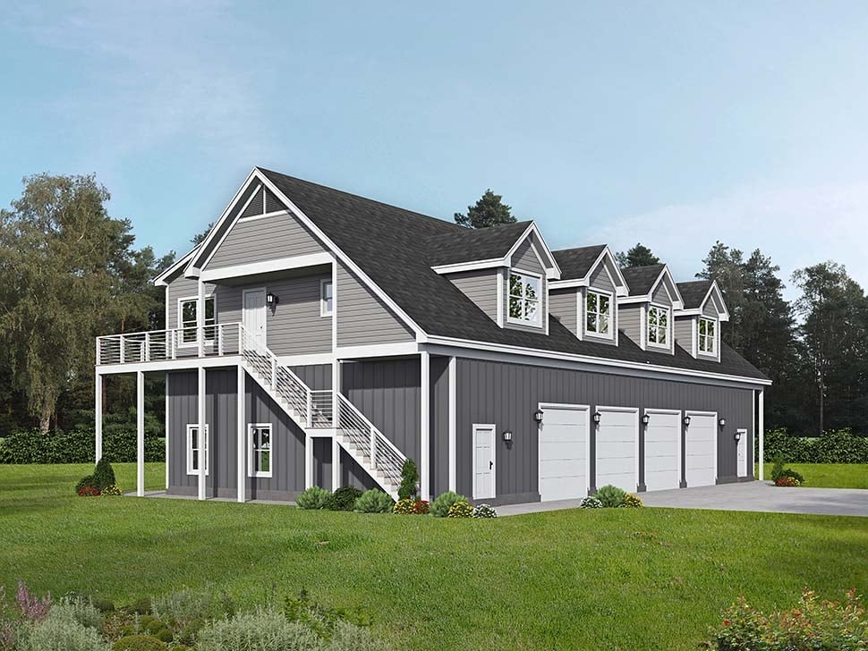 Country, Traditional Plan with 3204 Sq. Ft., 6 Bedrooms, 5 Bathrooms, 5 Car Garage Picture 5