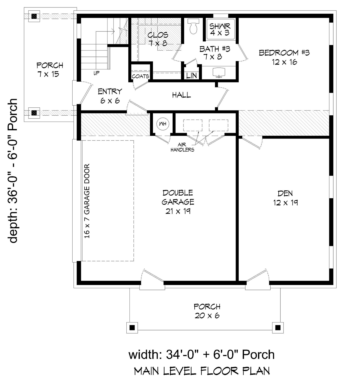 House Plan 80980 Level One