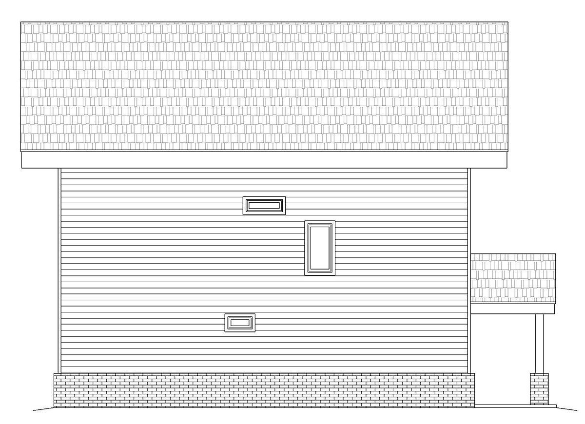 Coastal, Contemporary, Modern House Plan 80980 with 3 Bed, 4 Bath, 2 Car Garage Rear Elevation