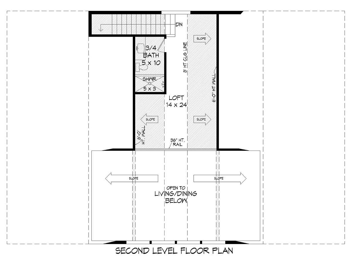 House Plan 80981 Level Two
