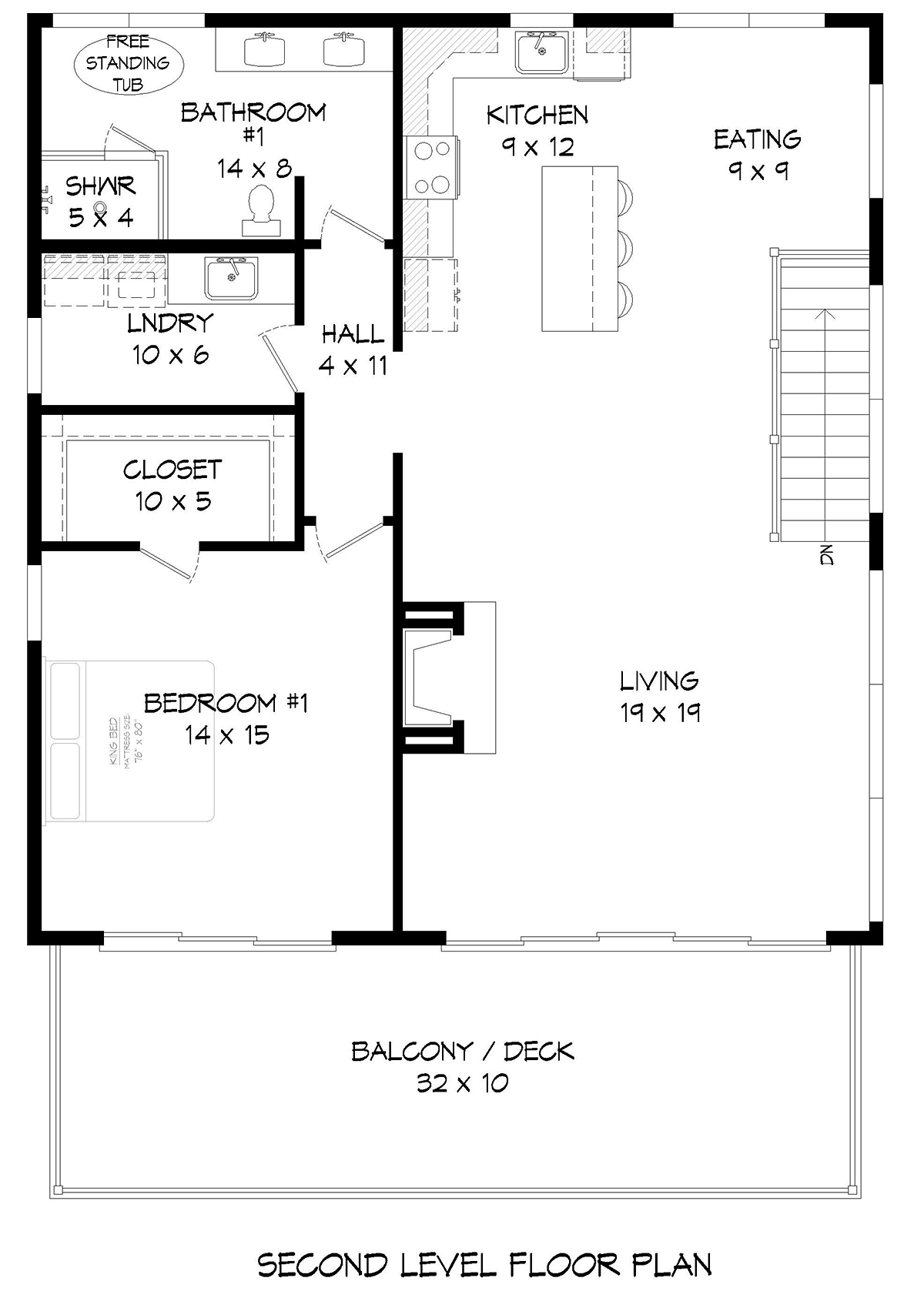 House Plan 80983 Level Two