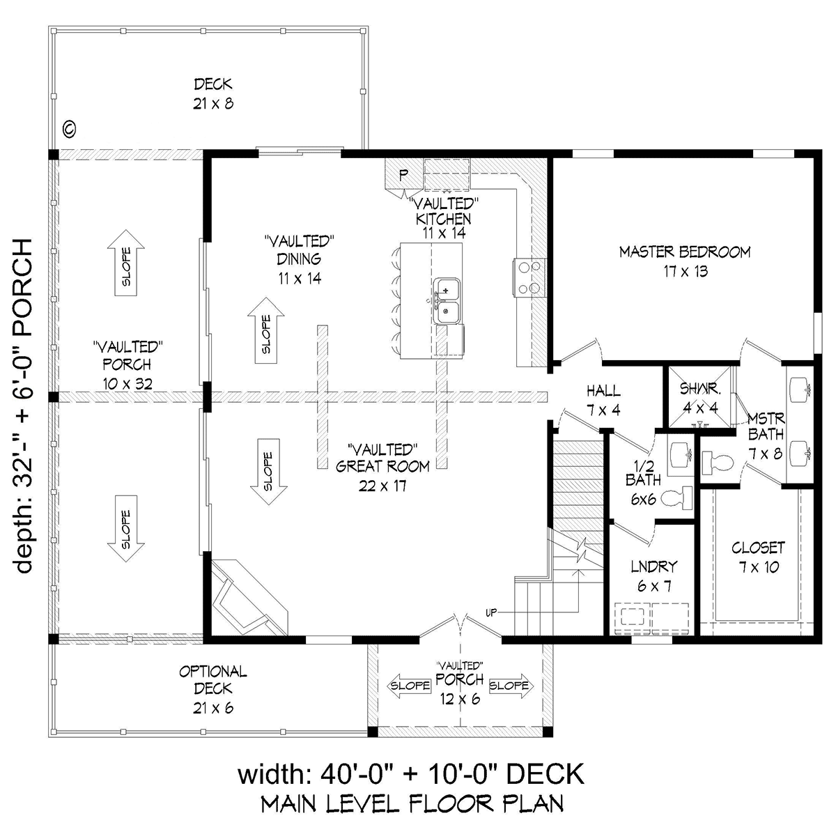 House Plan 80991 Level One