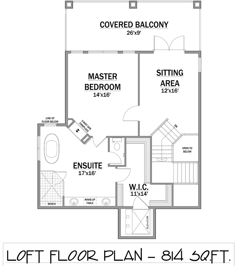House Plan 81139 Level Two