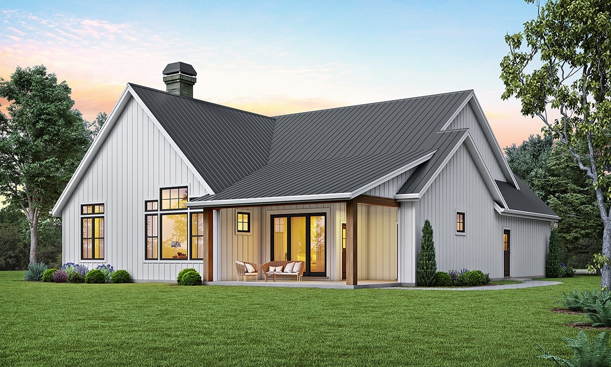 House Plan 81205 Rear Elevation