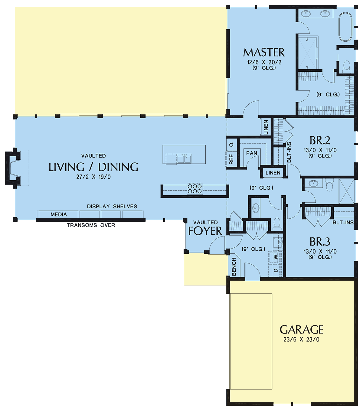 House Plan 81224 Level One
