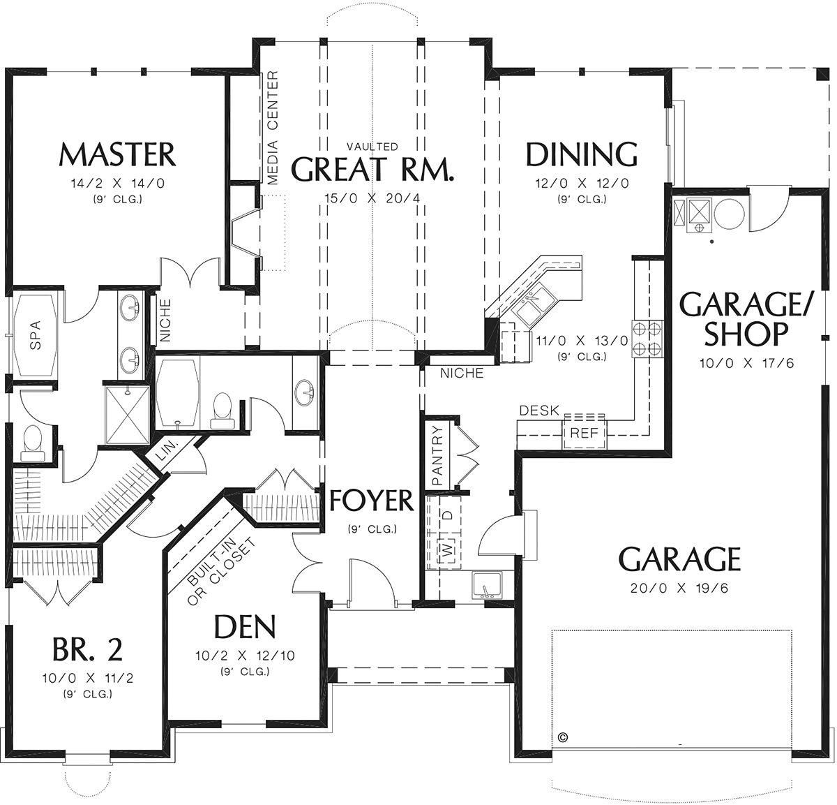 House Plan 81227 Level One