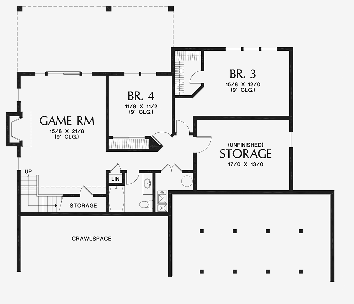 House Plan 81230 Lower Level