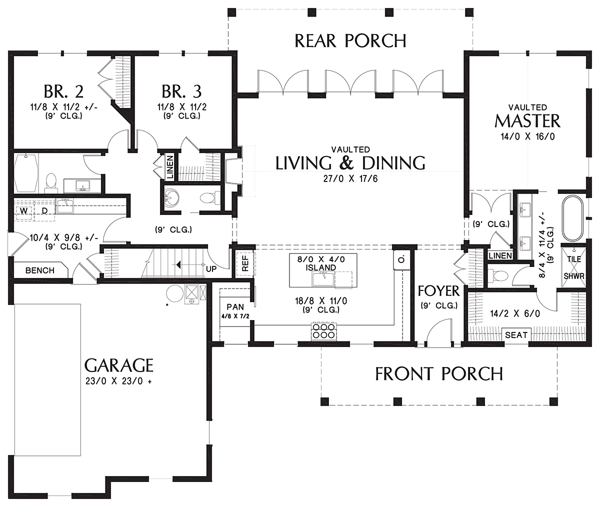 House Plan 81240 Level One