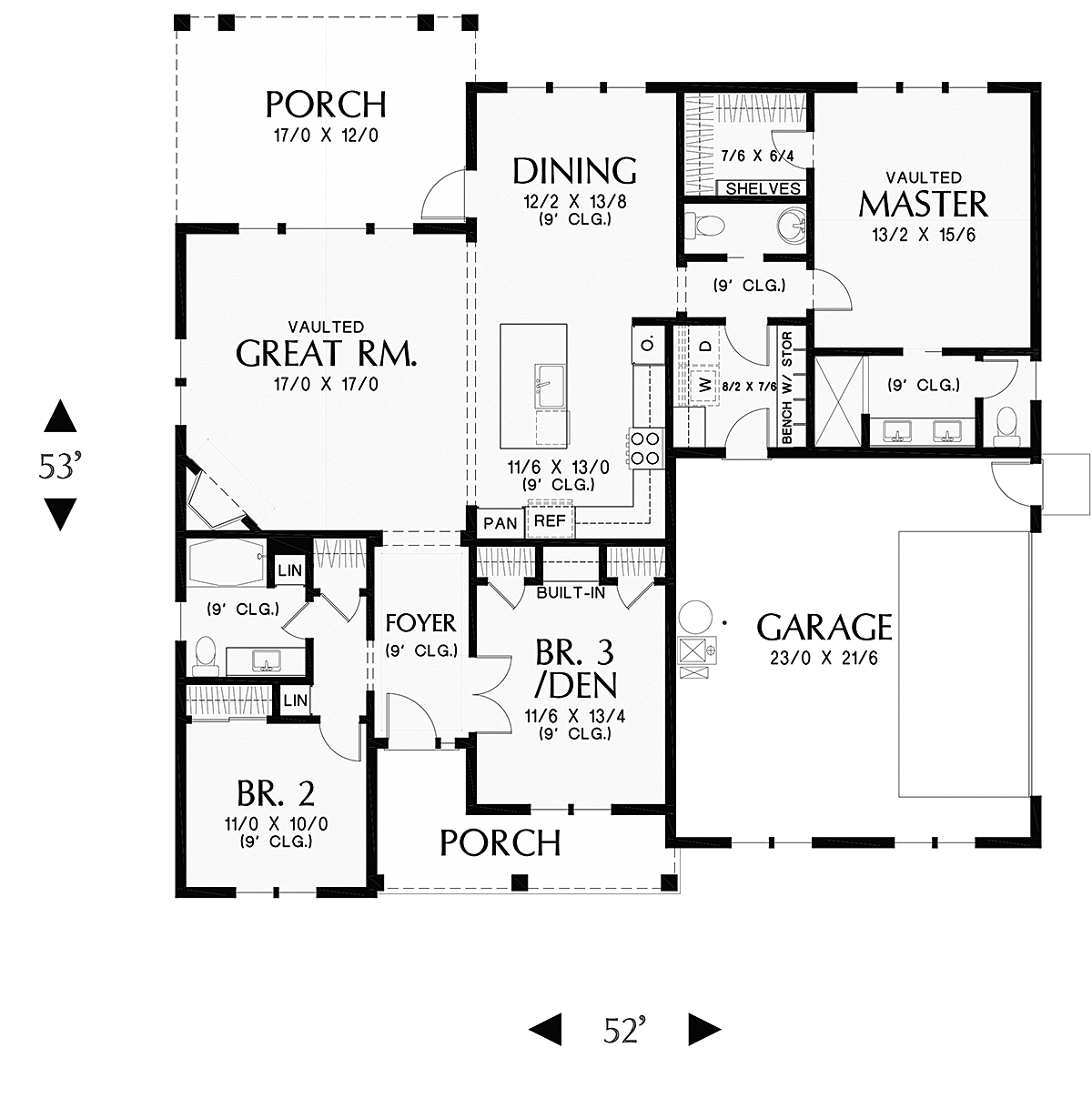 House Plan 81241 Level One