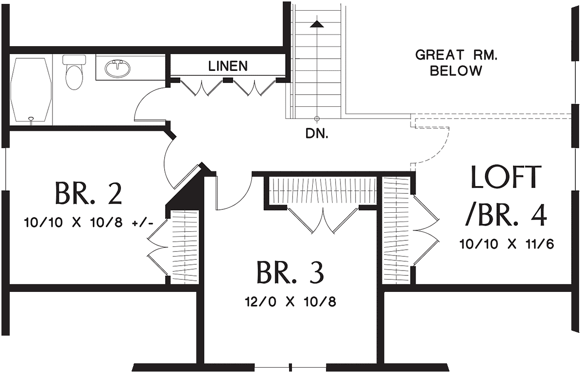 House Plan 81248 Level Two