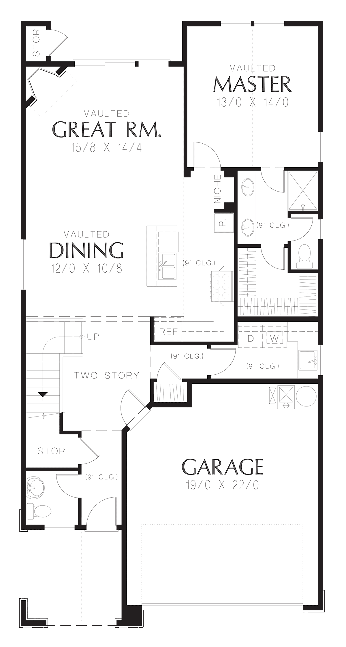 Plan 81254 | 3 Bedroom Narrow Lot House Plan