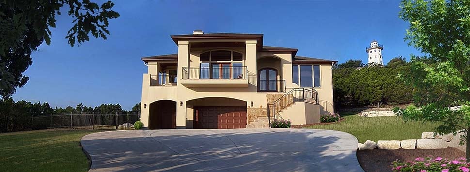 Coastal, Contemporary, Prairie Style Plan with 2542 Sq. Ft., 3 Bedrooms, 3 Bathrooms, 2 Car Garage Picture 3