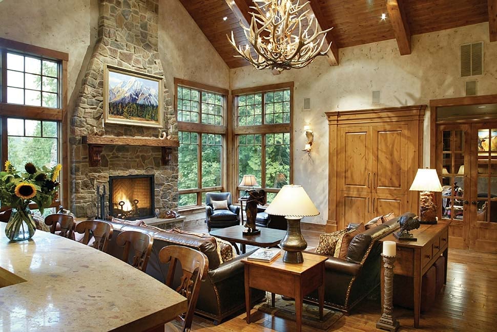 Craftsman, Tuscan Plan with 4732 Sq. Ft., 4 Bedrooms, 5 Bathrooms, 4 Car Garage Picture 7