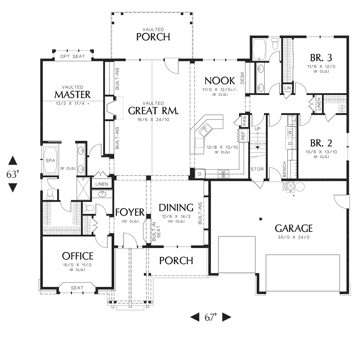 House Plan 81279 Level One