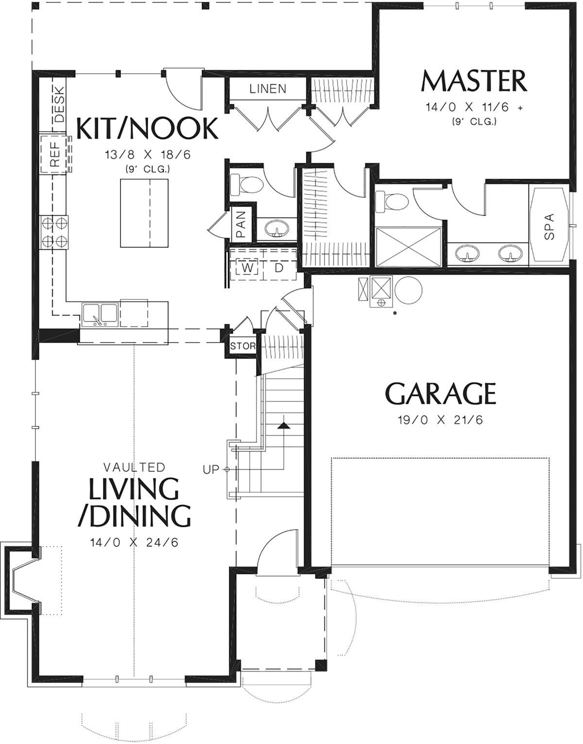 House Plan 81291 Level One