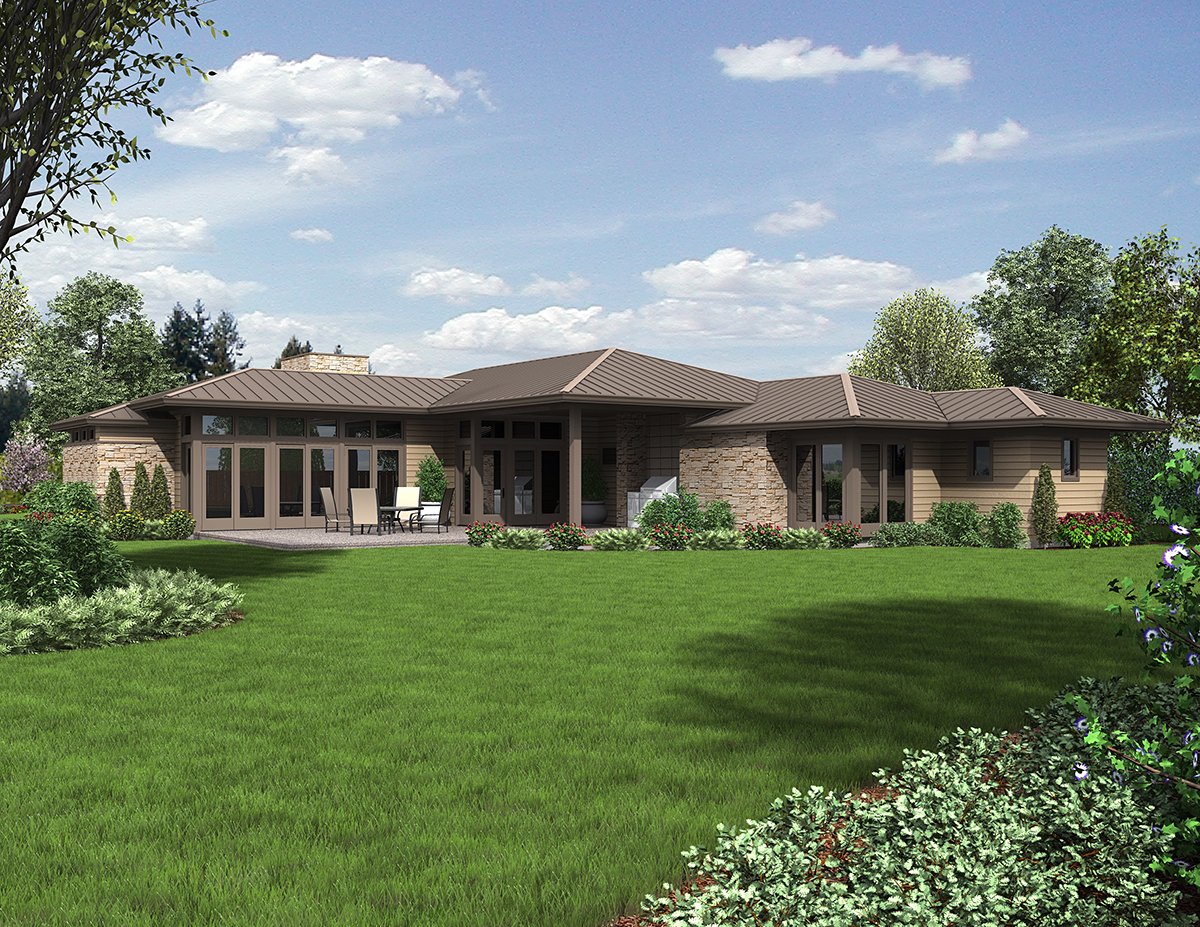 House Plan 81298 Rear Elevation