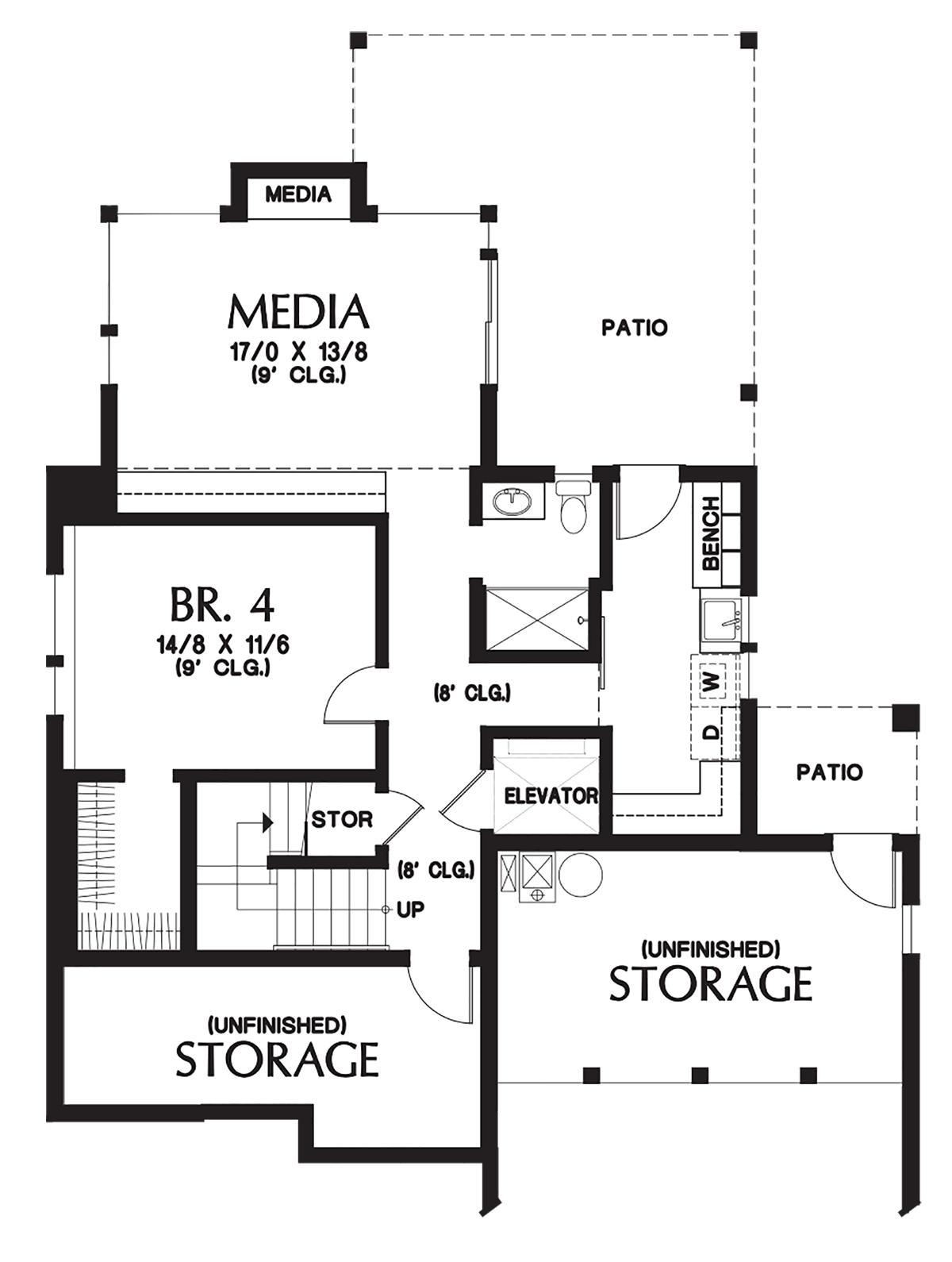 House Plan 81302 Lower Level