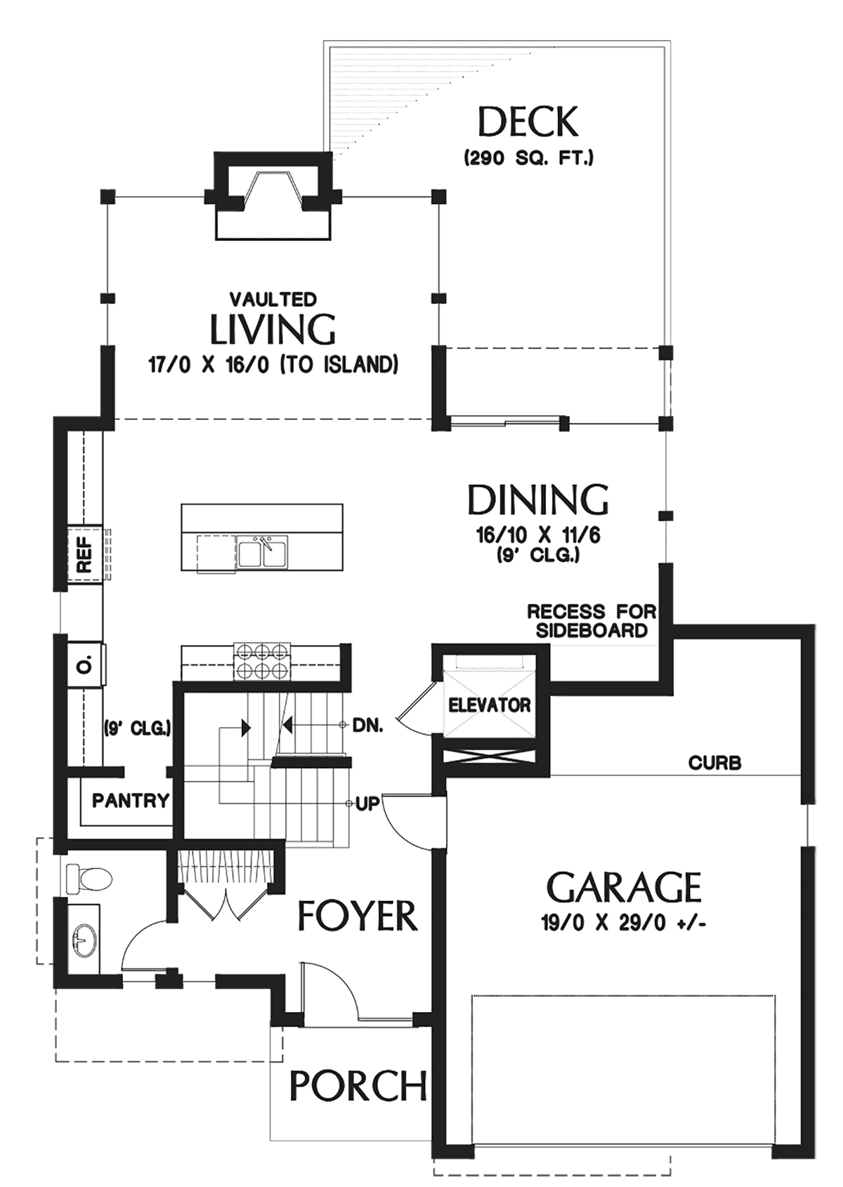 House Plan 81302 Level One