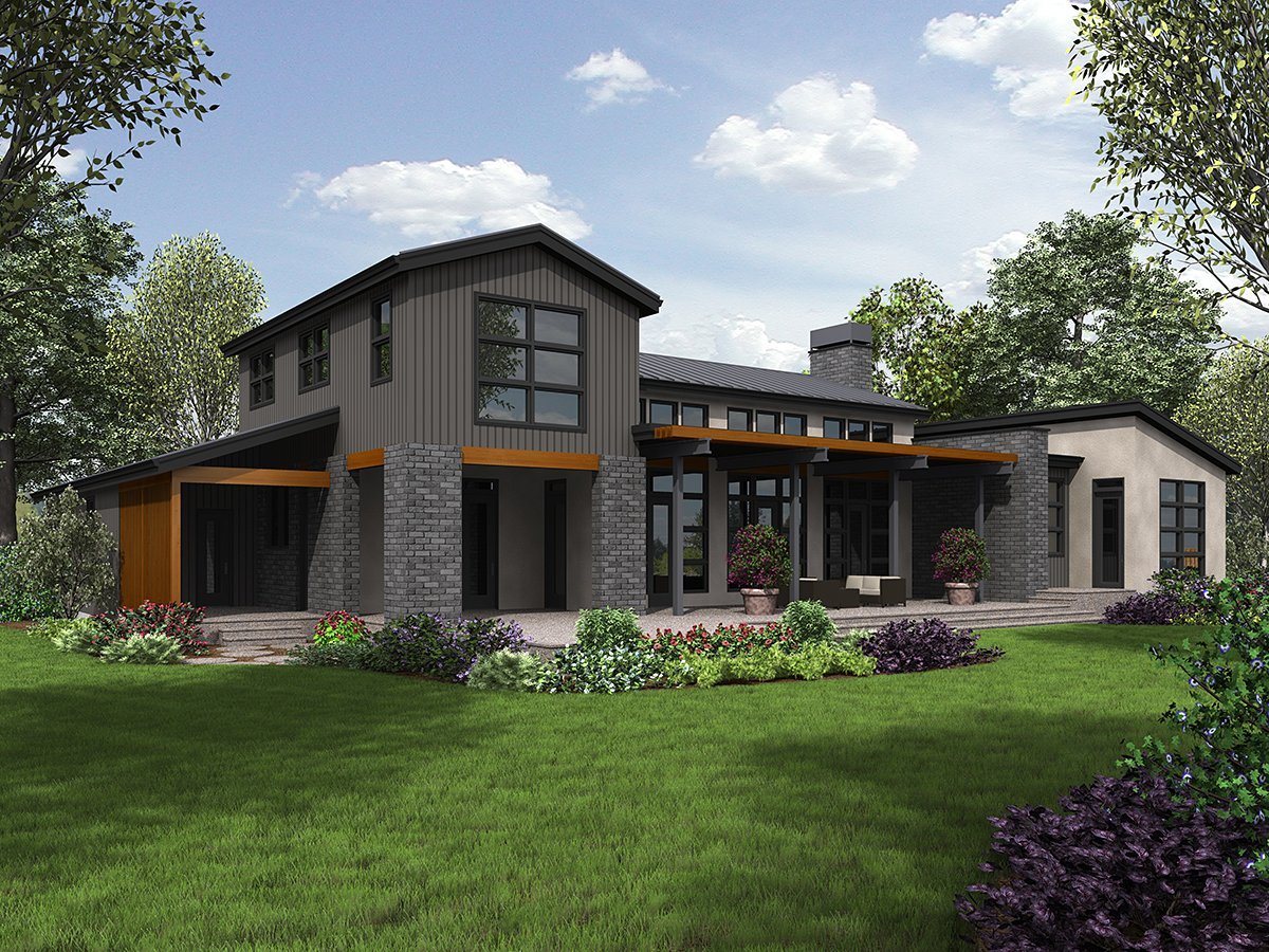 House Plan 81304 Rear Elevation