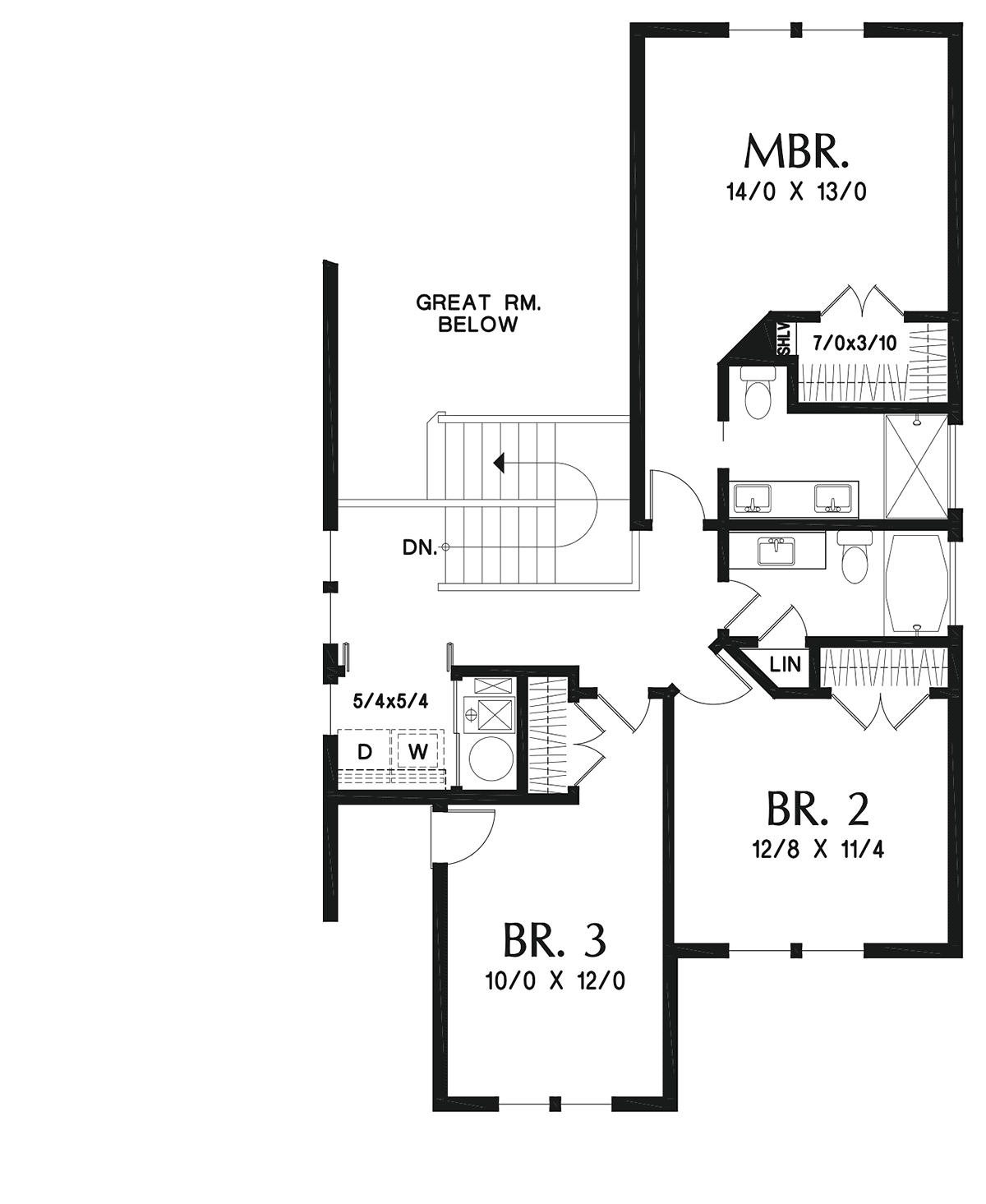 House Plan 81327 Level Two