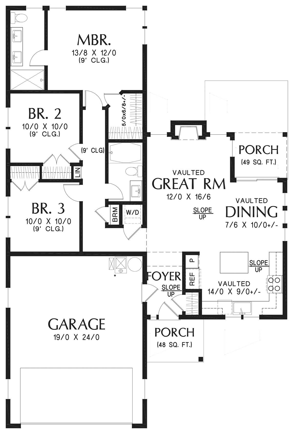 House Plan 81337 Level One