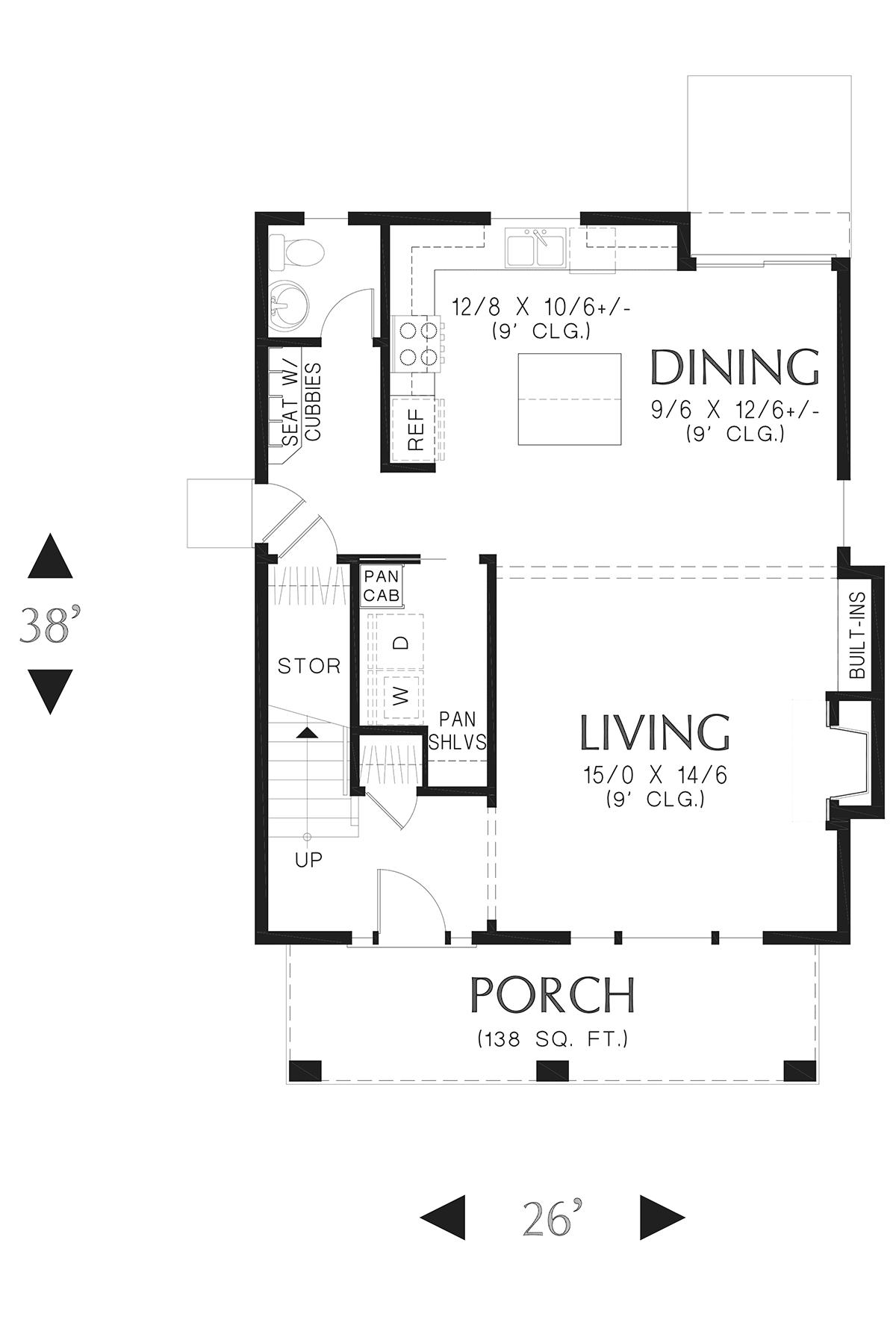 House Plan 81339 Level One