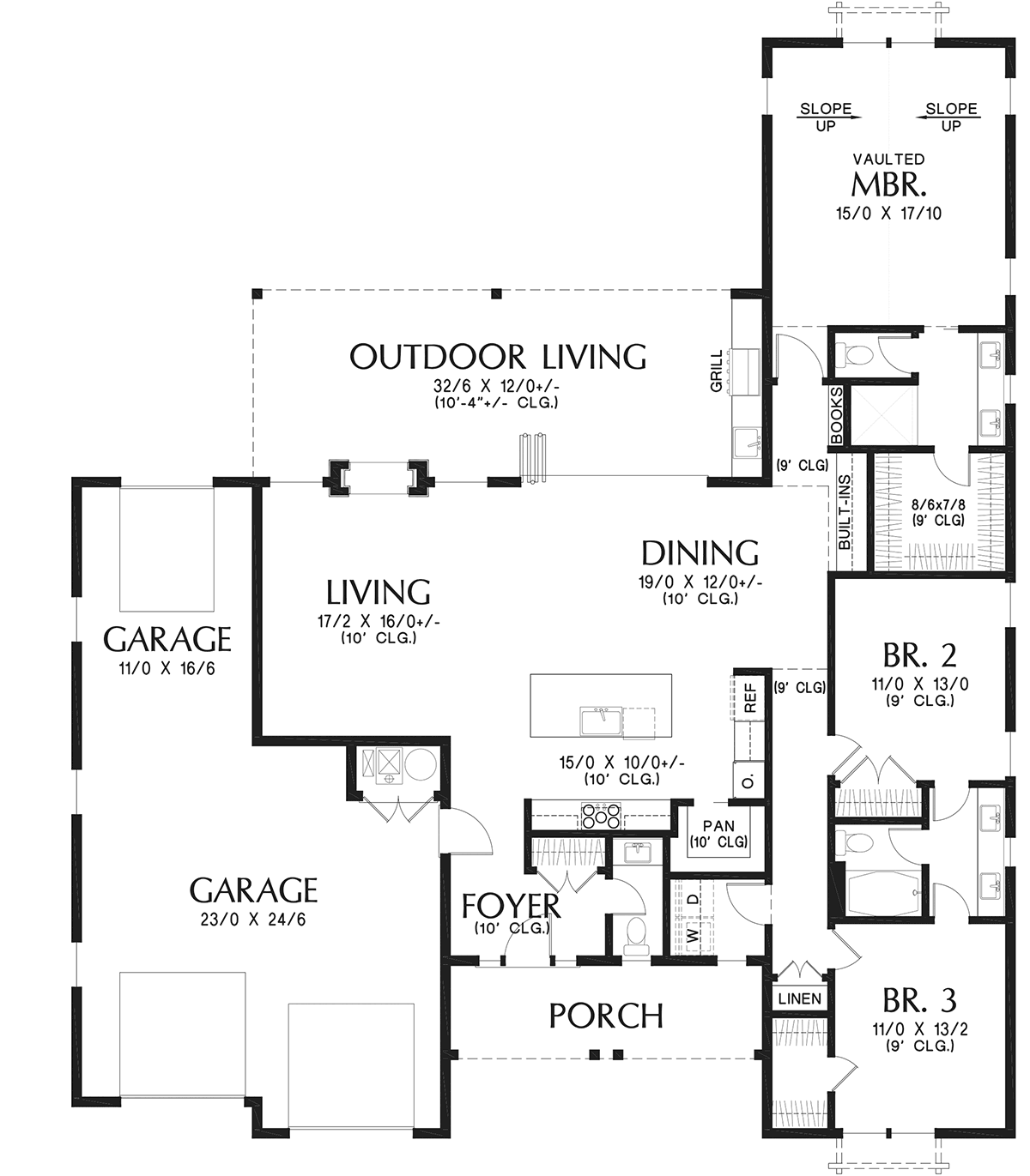 House Plan 81342 Level One