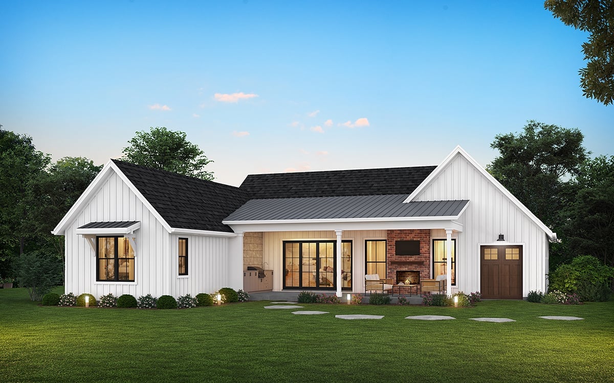 House Plan 81342 Rear Elevation