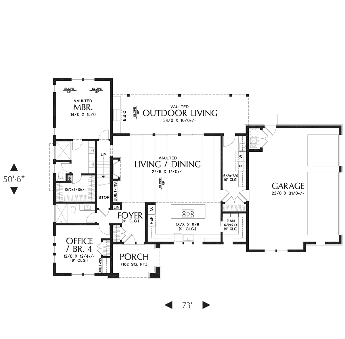 House Plan 81350 Level One