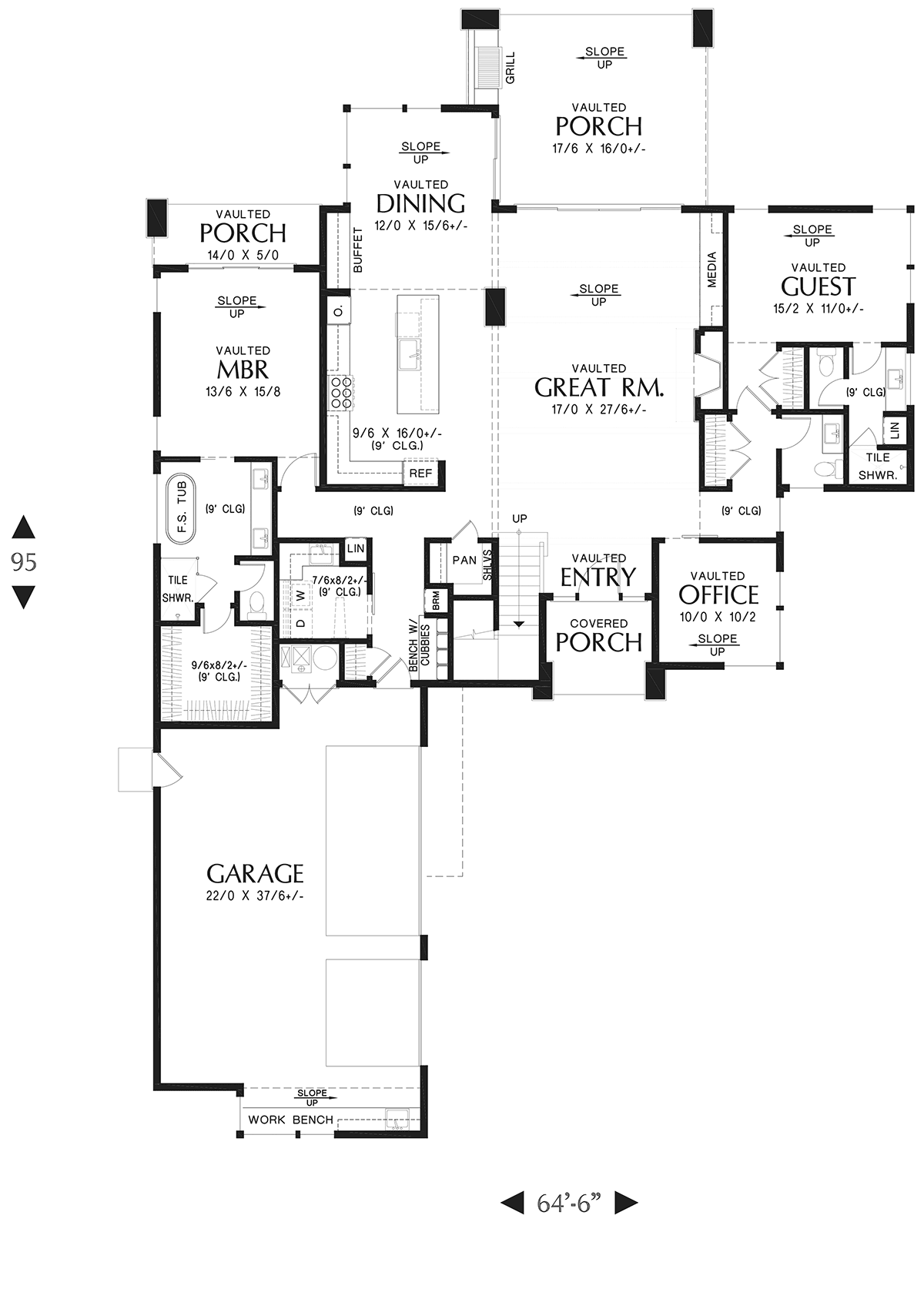 House Plan 81351 Level One