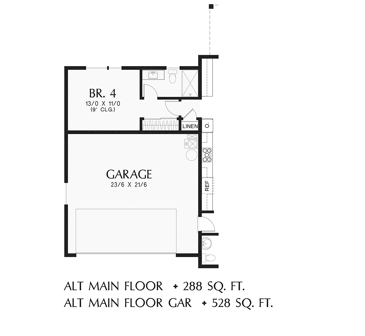 House Plan 81358 Alternate Level One