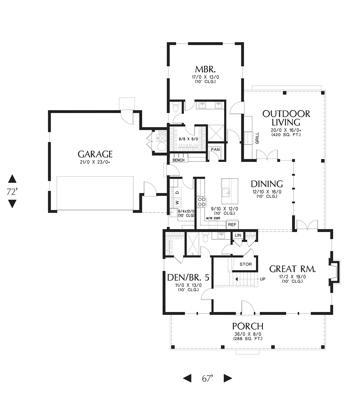 House Plan 81360 Level One