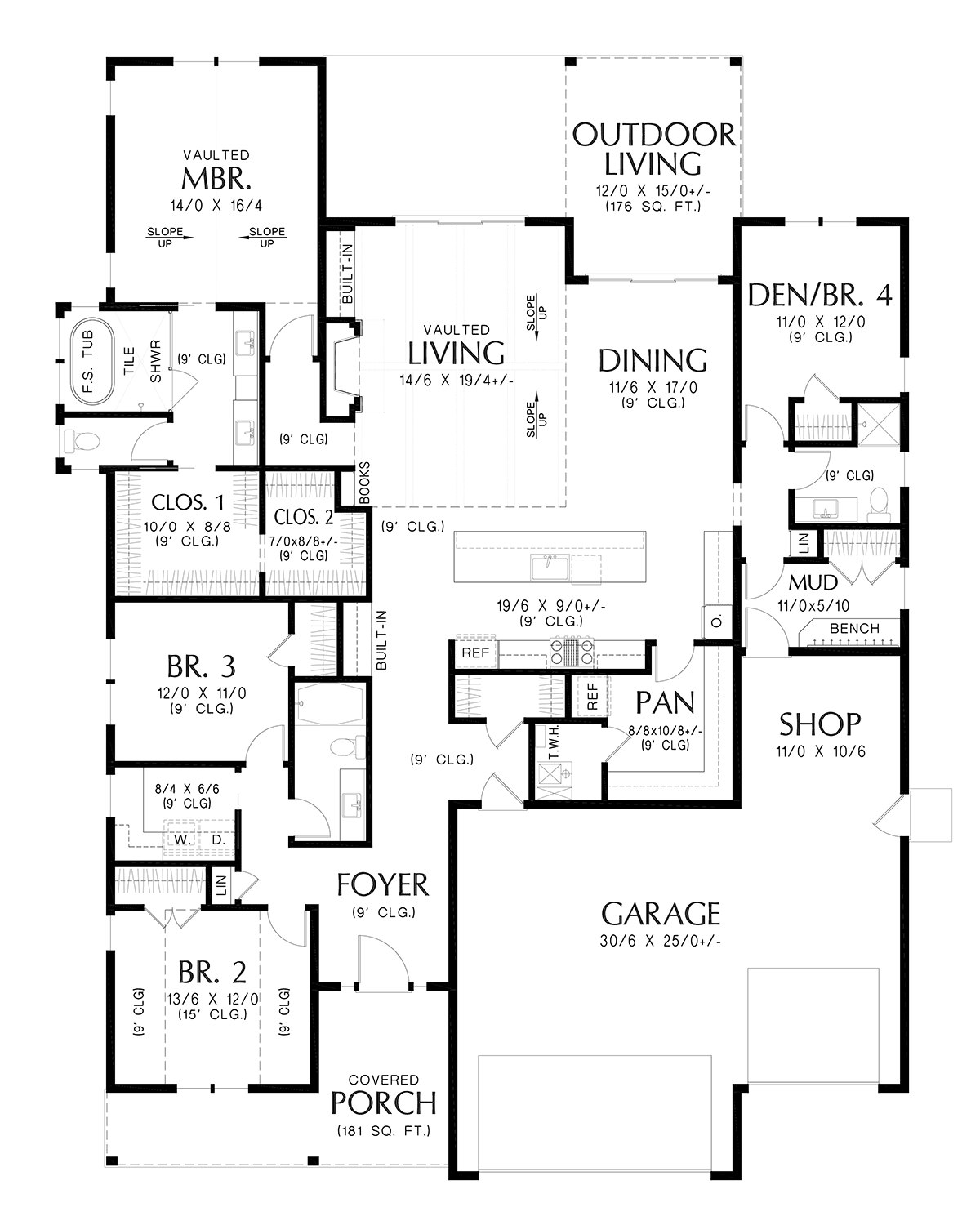 House Plan 81365 Level One