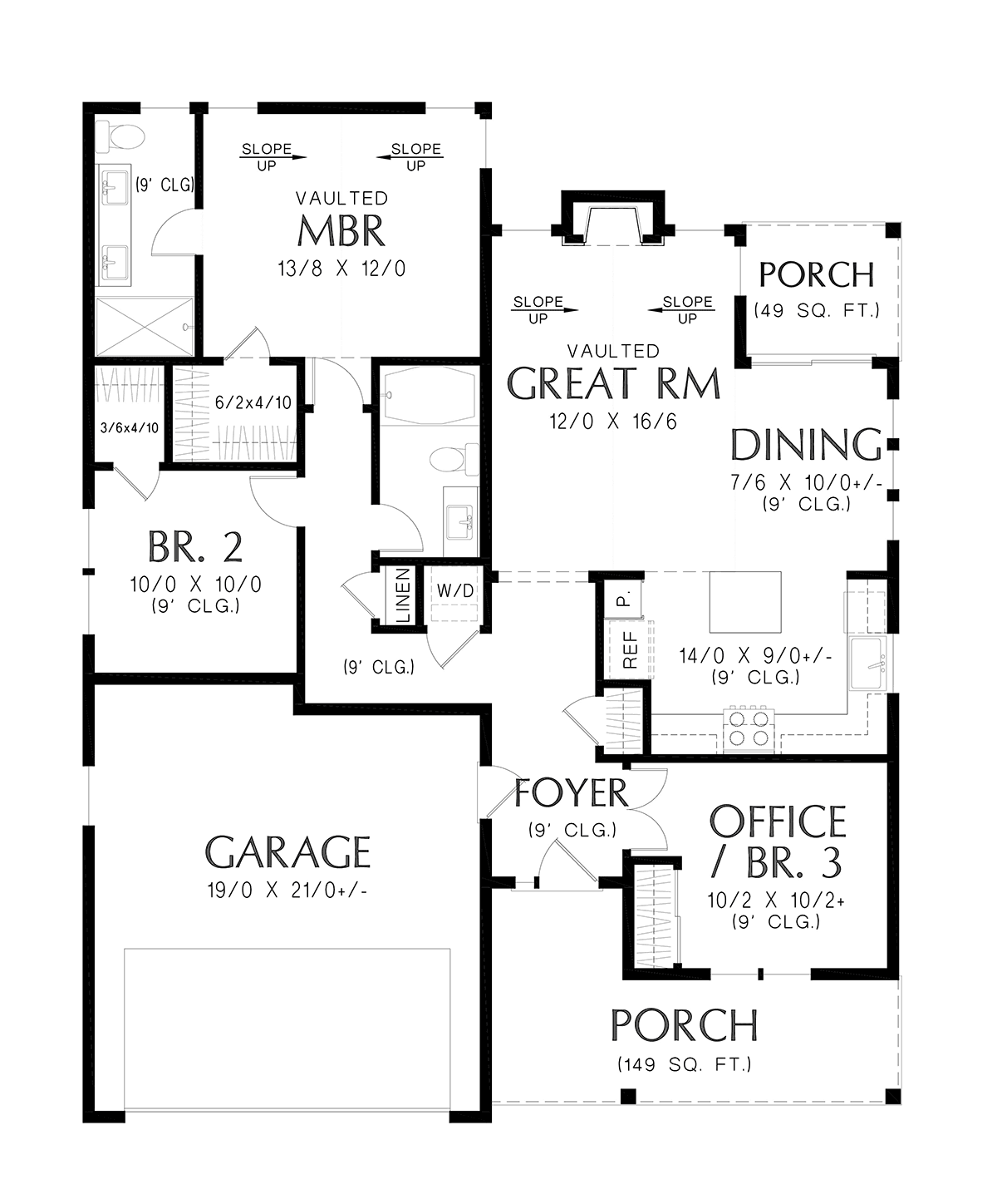House Plan 81366 Level One