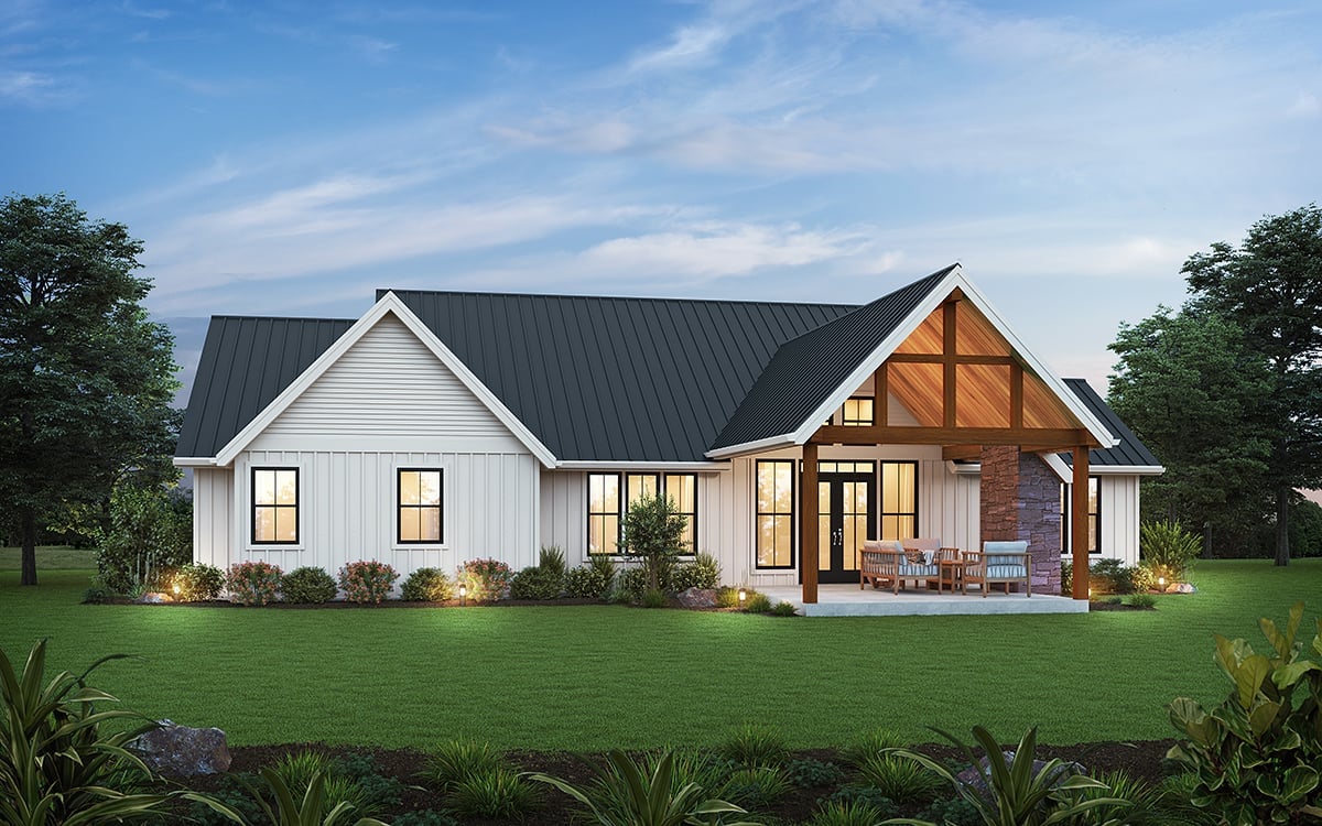 House Plan 81375 Rear Elevation
