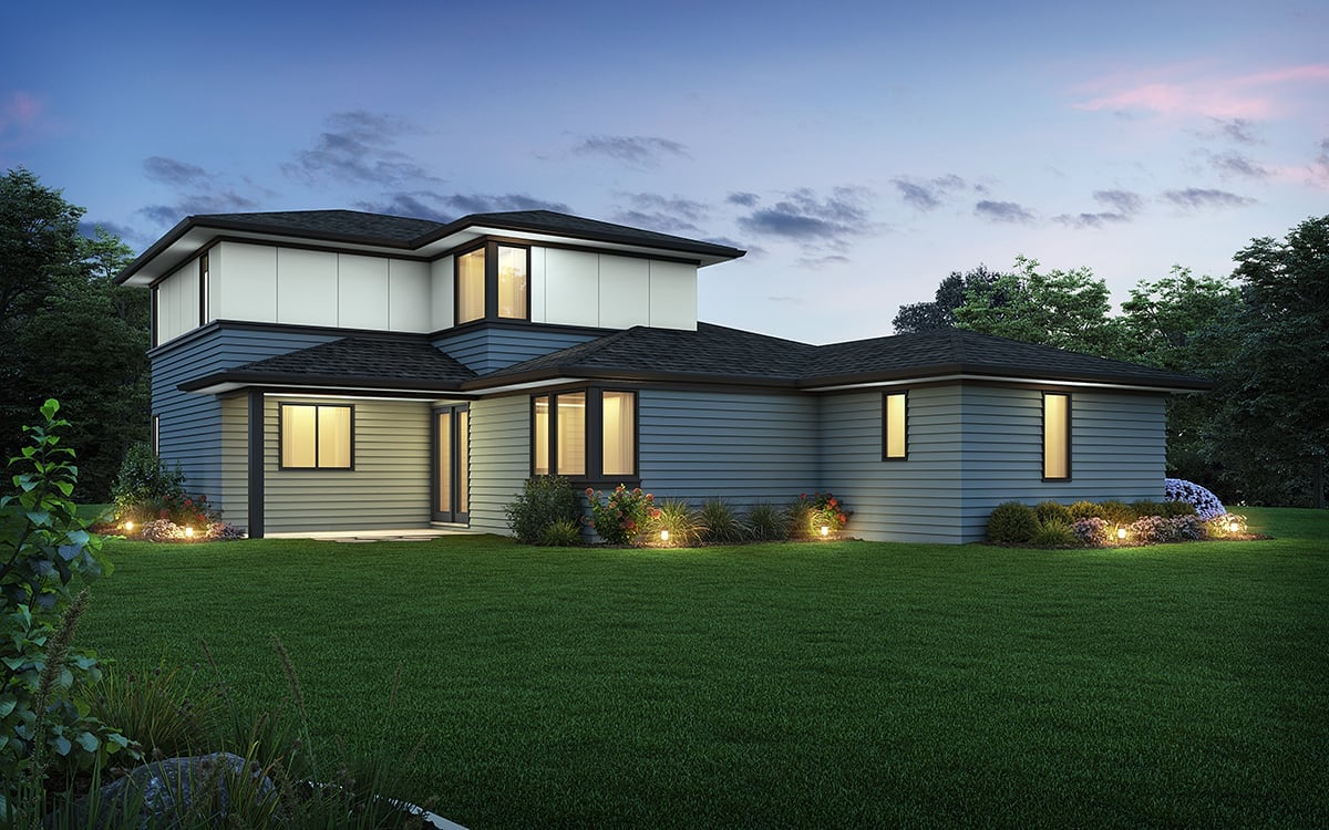 House Plan 81389 Rear Elevation