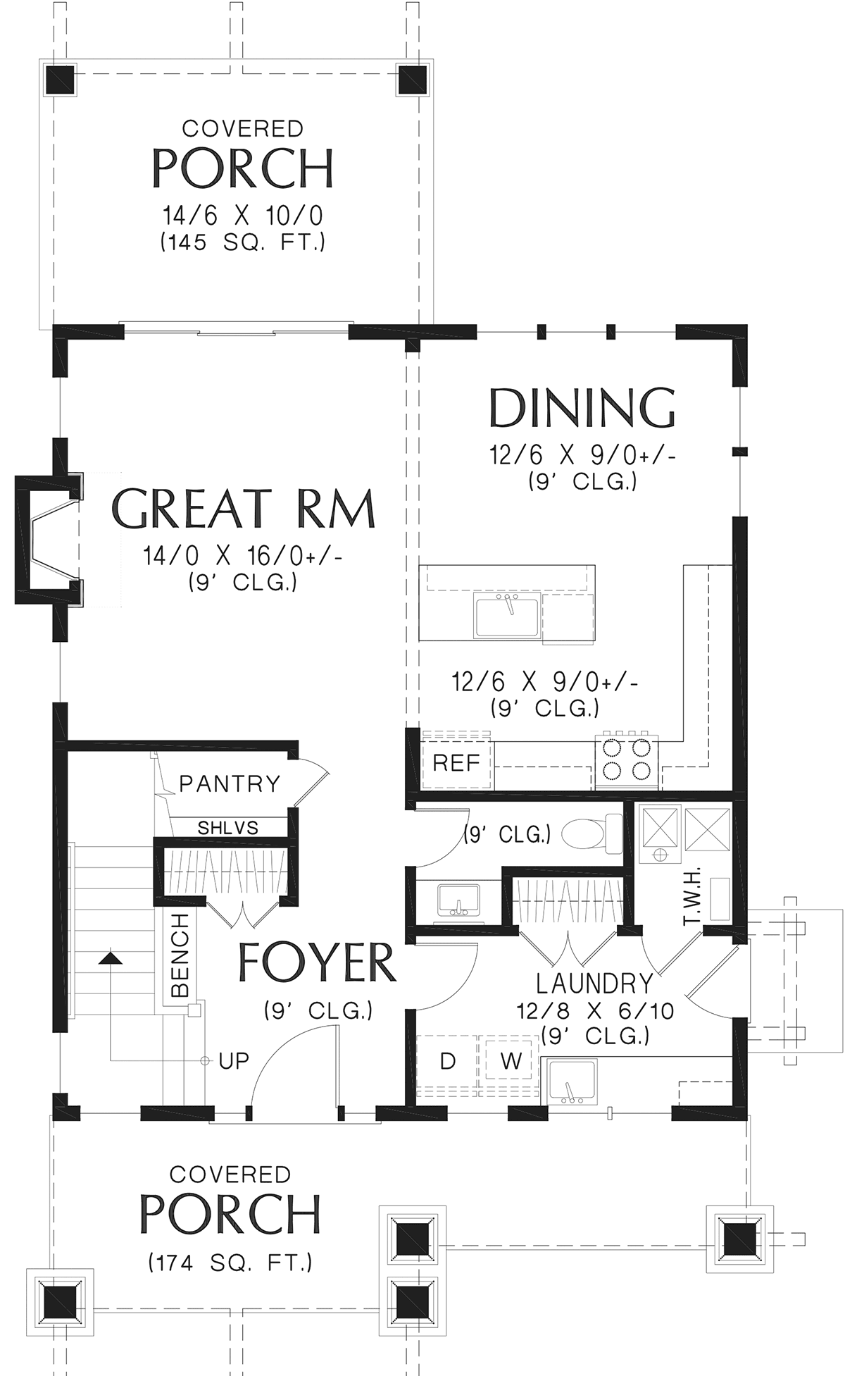 House Plan 81392 Level One